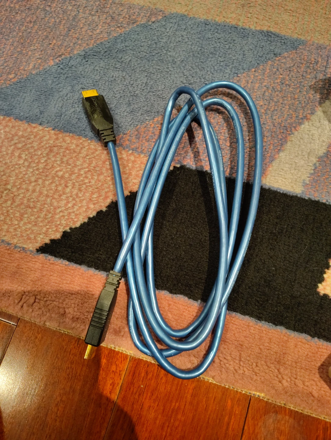 Blue High-Definition HDMI Cable