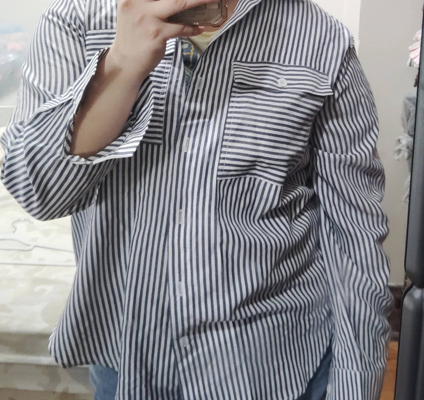 Blue and white dress shirt - photo 5