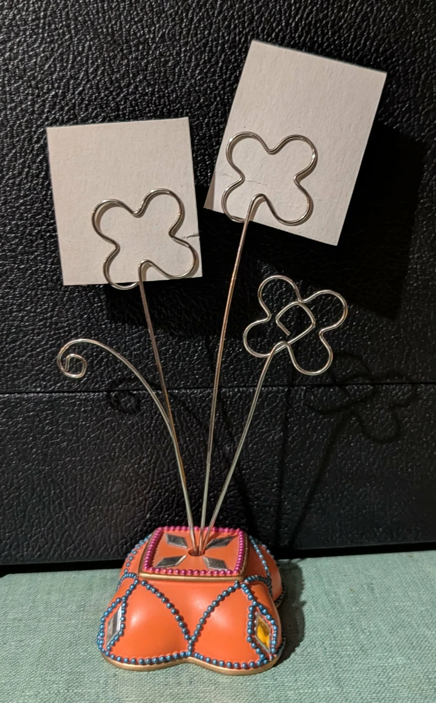 Flower Photo/Card Holder - photo 2