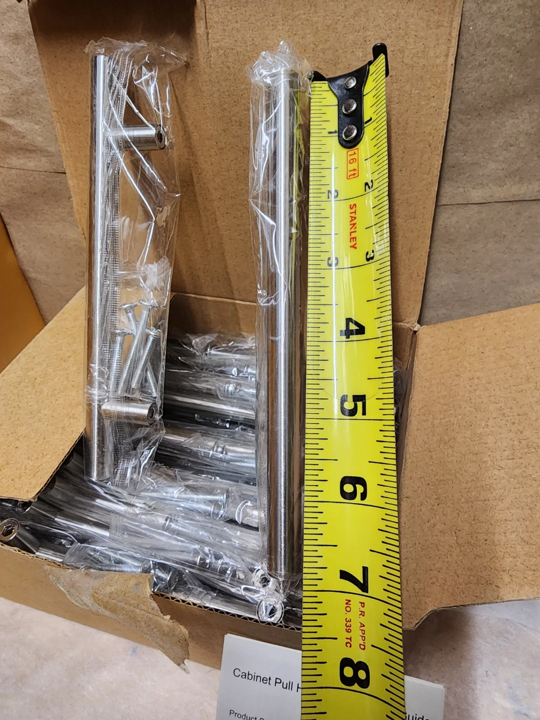 Amerock Bar Cabinet Pulls - 7 in. Satin Nickel (10-Pack) - photo 2