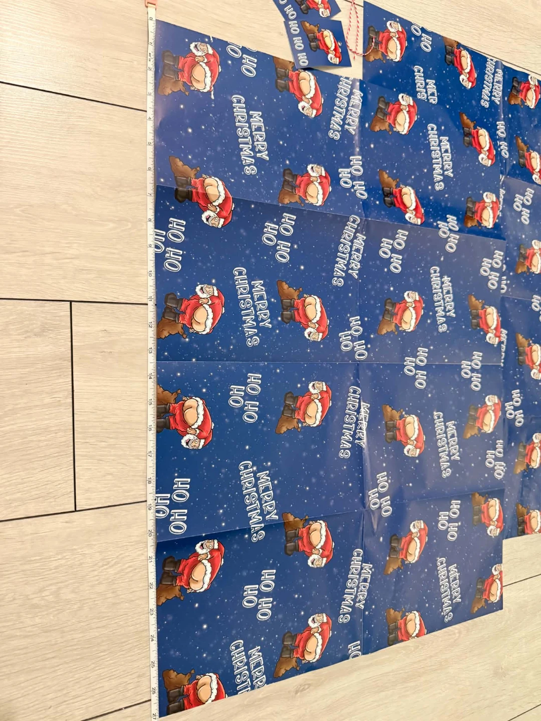Funny Santa Christwas Wrapping Paper - photo 4