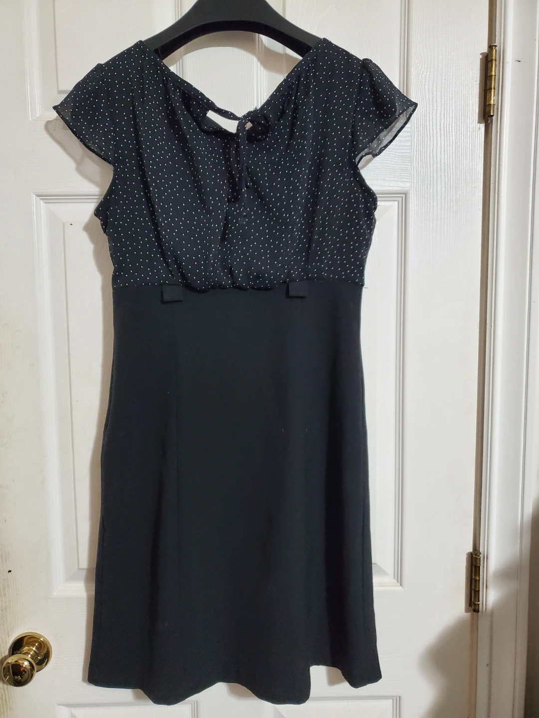 Women's Black & White Polka Dot Dress