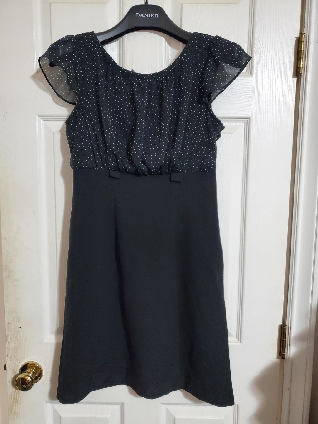 Women's Black & White Polka Dot Dress - photo 2
