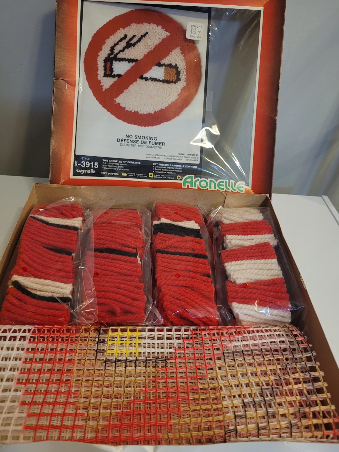 Aronelle No Smoking Rug Hooking Kit K-3915 - photo 2