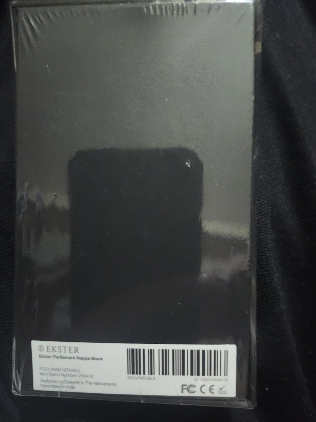 Ekster Parliament Nappa Black Card Holder
