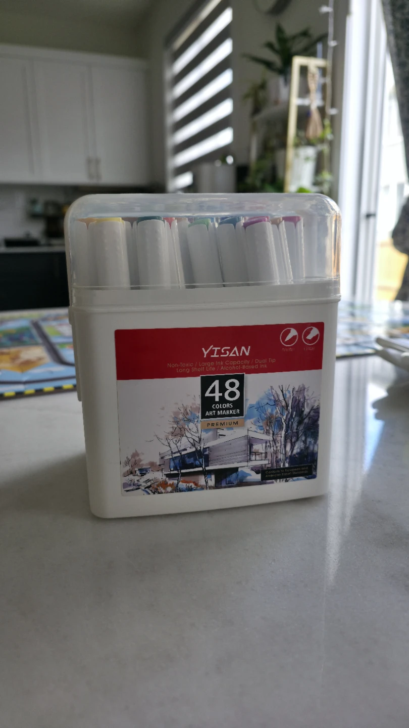 YISAN 48 Colors Art Markers Set
