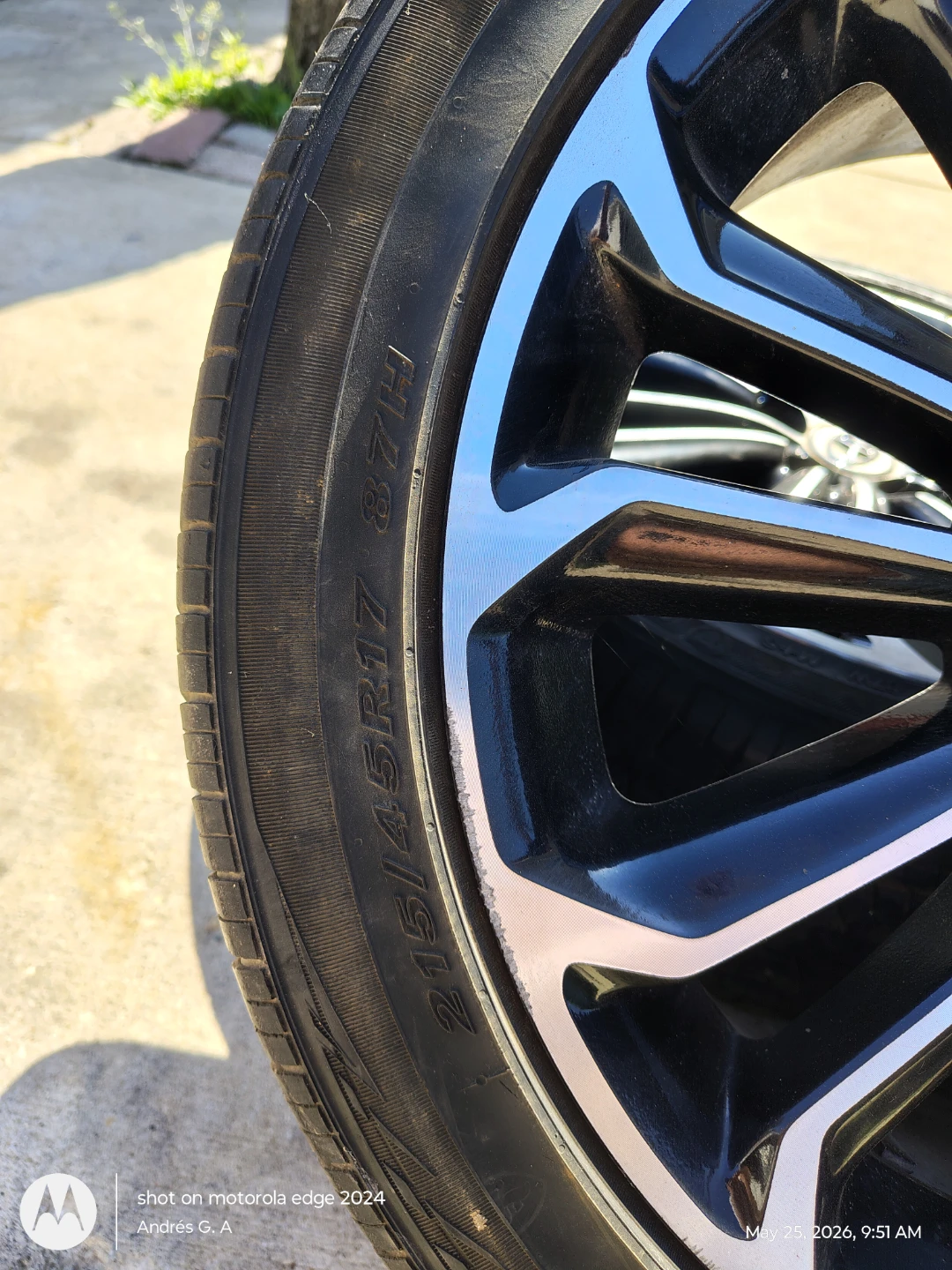 215/45R17 Tires with Rims - photo 3