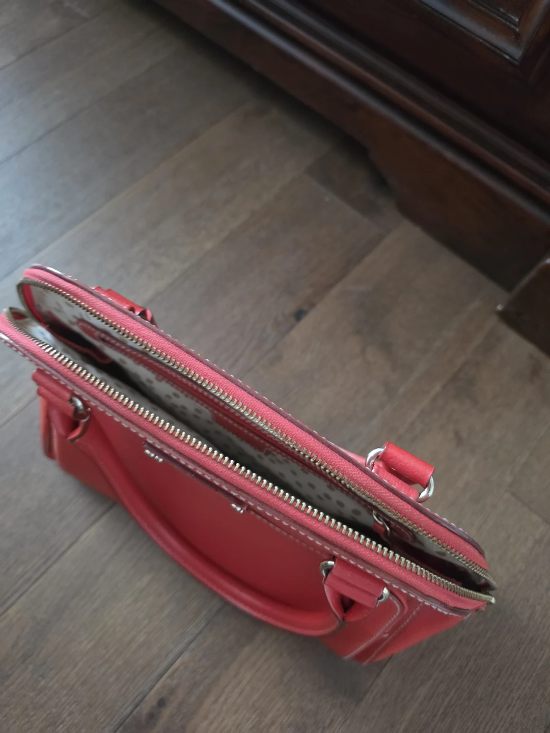 Kate Spade Red Leather Satchel Handbag - photo 2