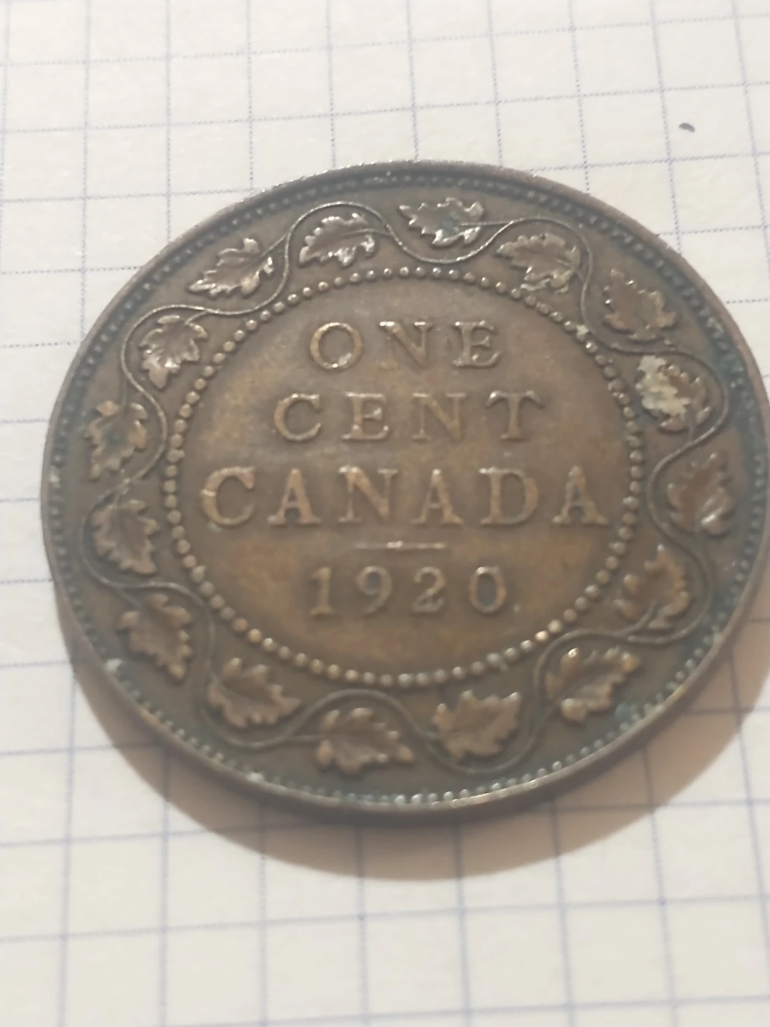 1920 Canada One Cent Coin - photo 2