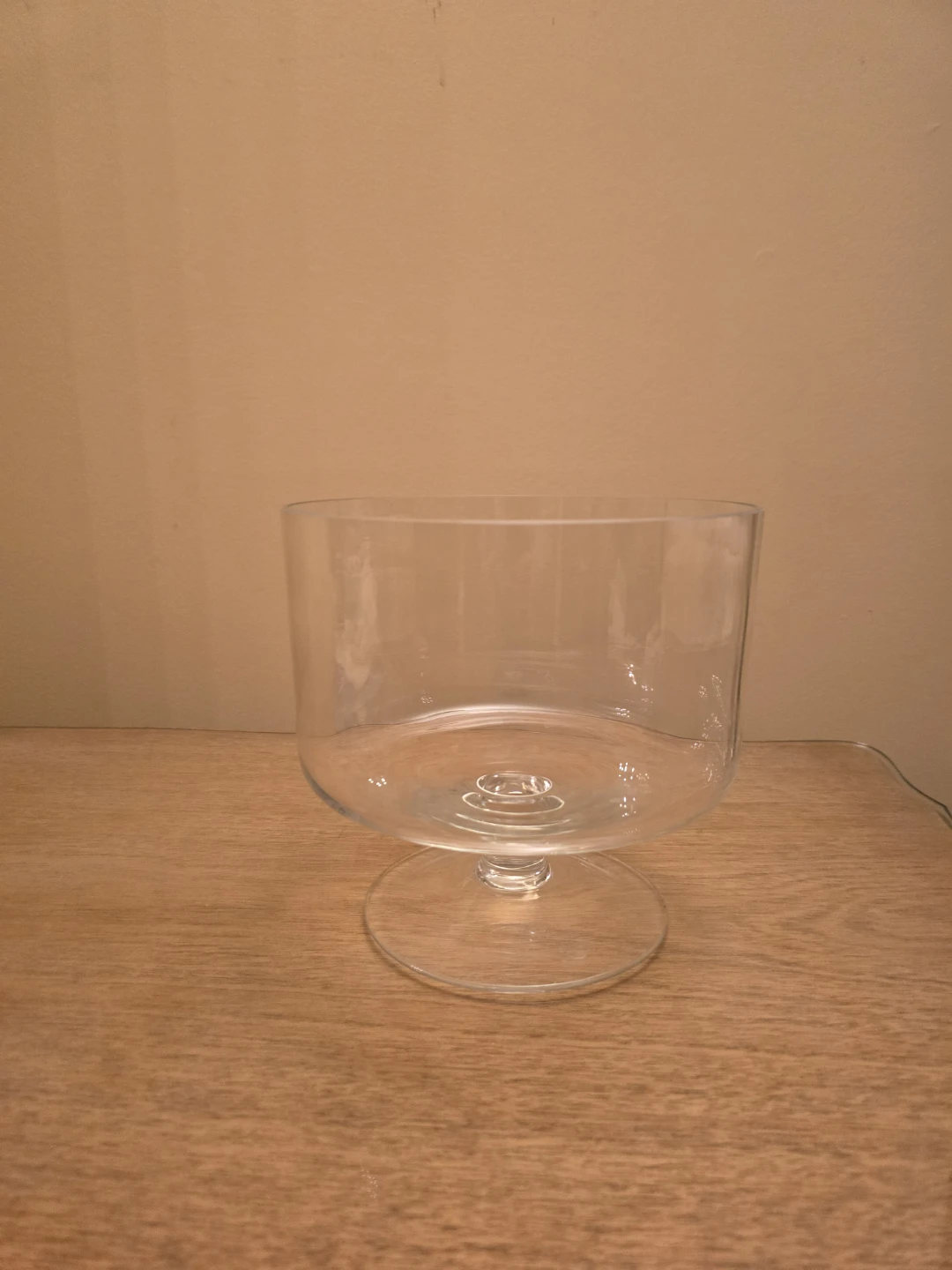 Glass trifle bowl