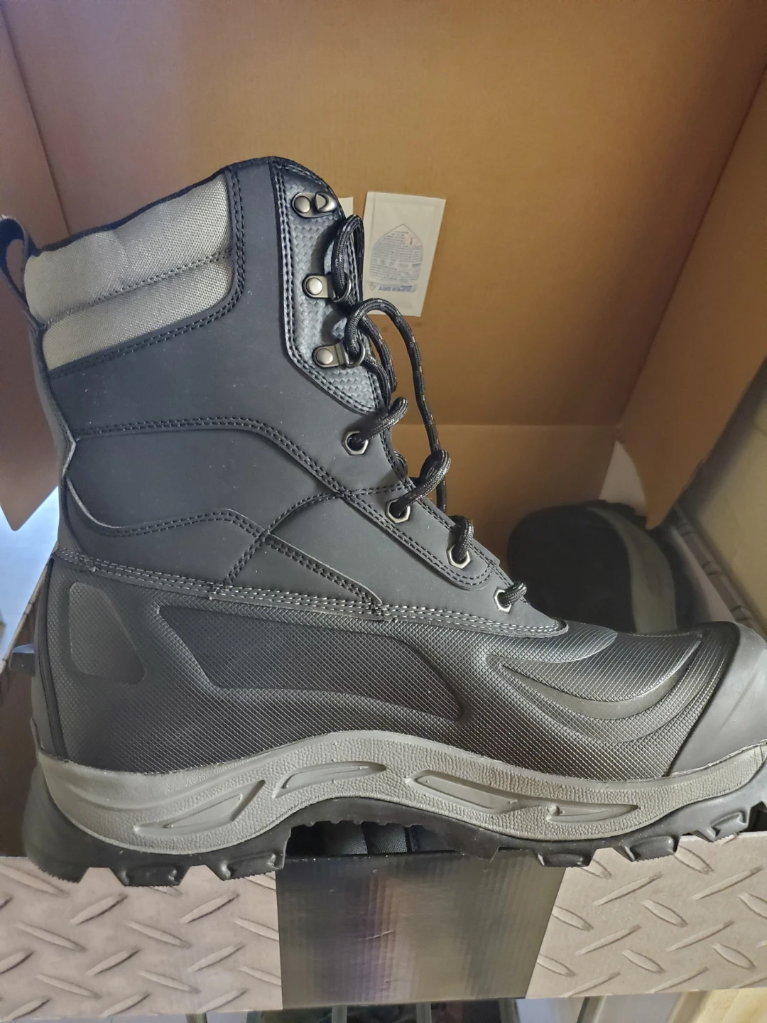Aggressor Black Work Boots Size 14 - photo 4