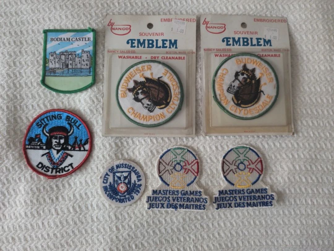 Lot of 7 Embroidered Patches