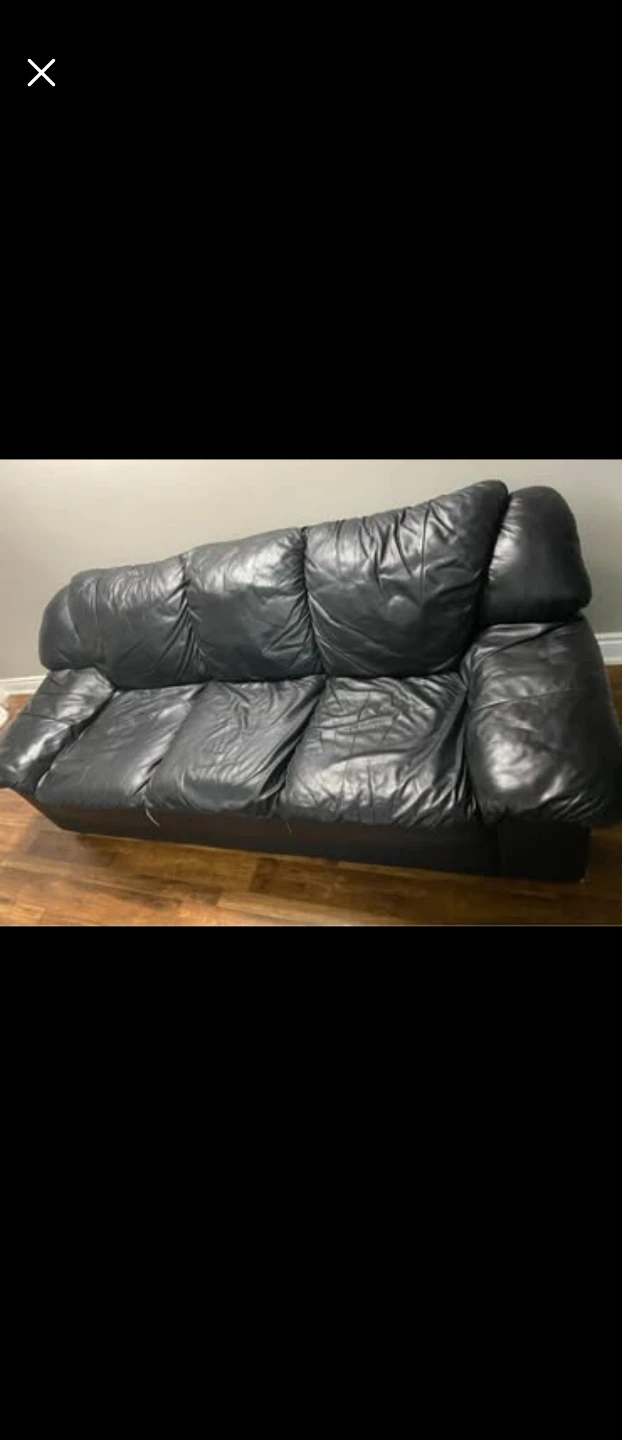 Black Leather Couch