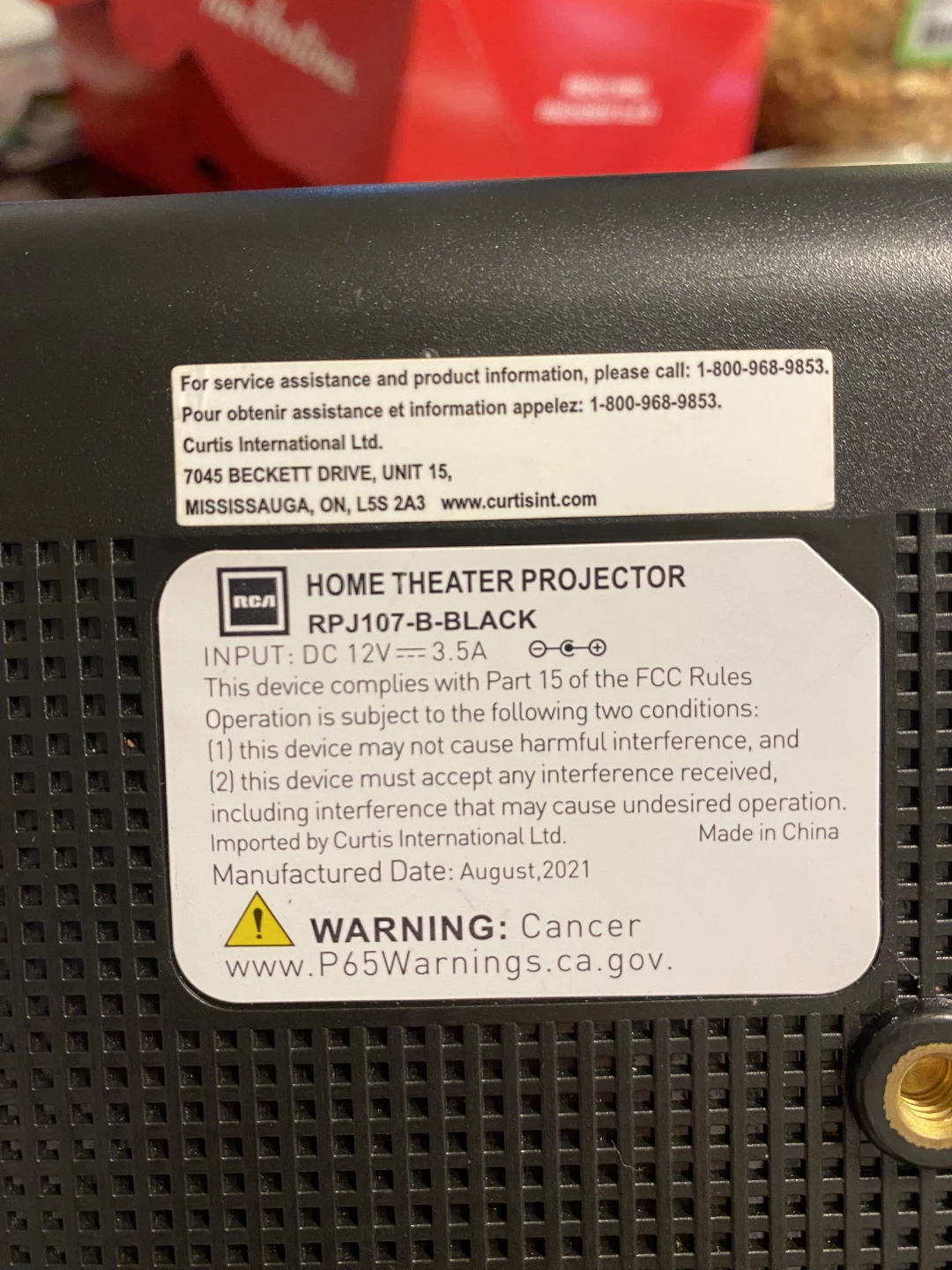 RCA Portable Projector with HDMI Cable - photo 2