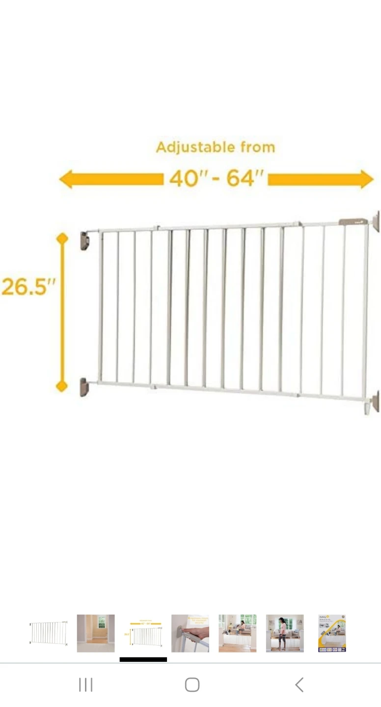 Safety 1st Wide & Sturdy Metal Sliding Gate - photo 5