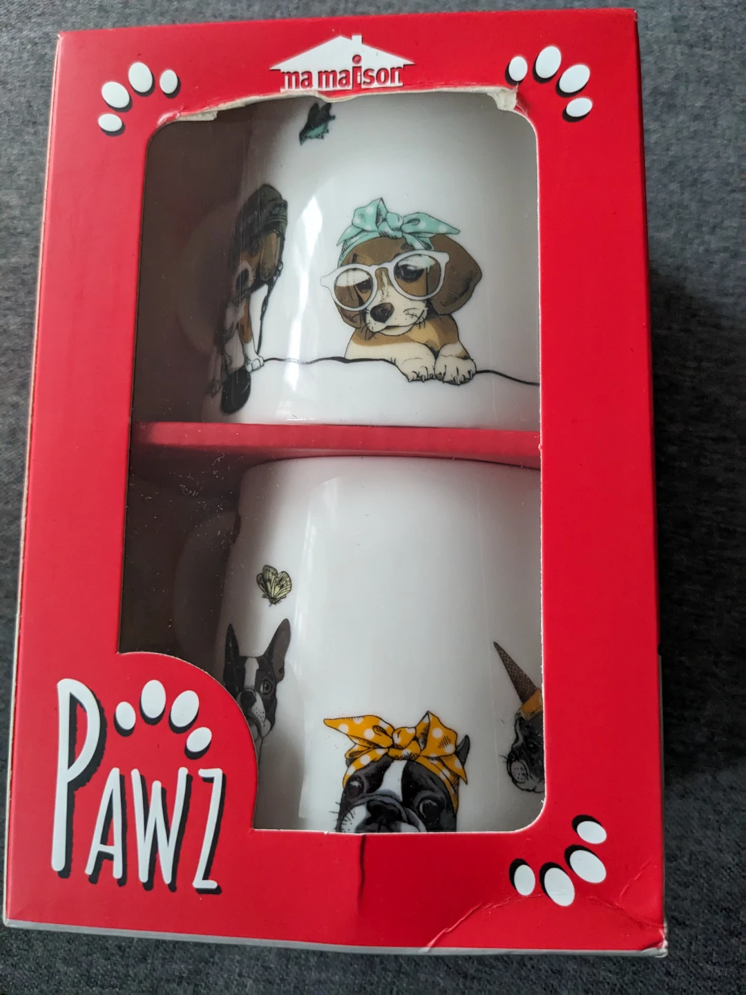 DOG MUG SET CERAMIC