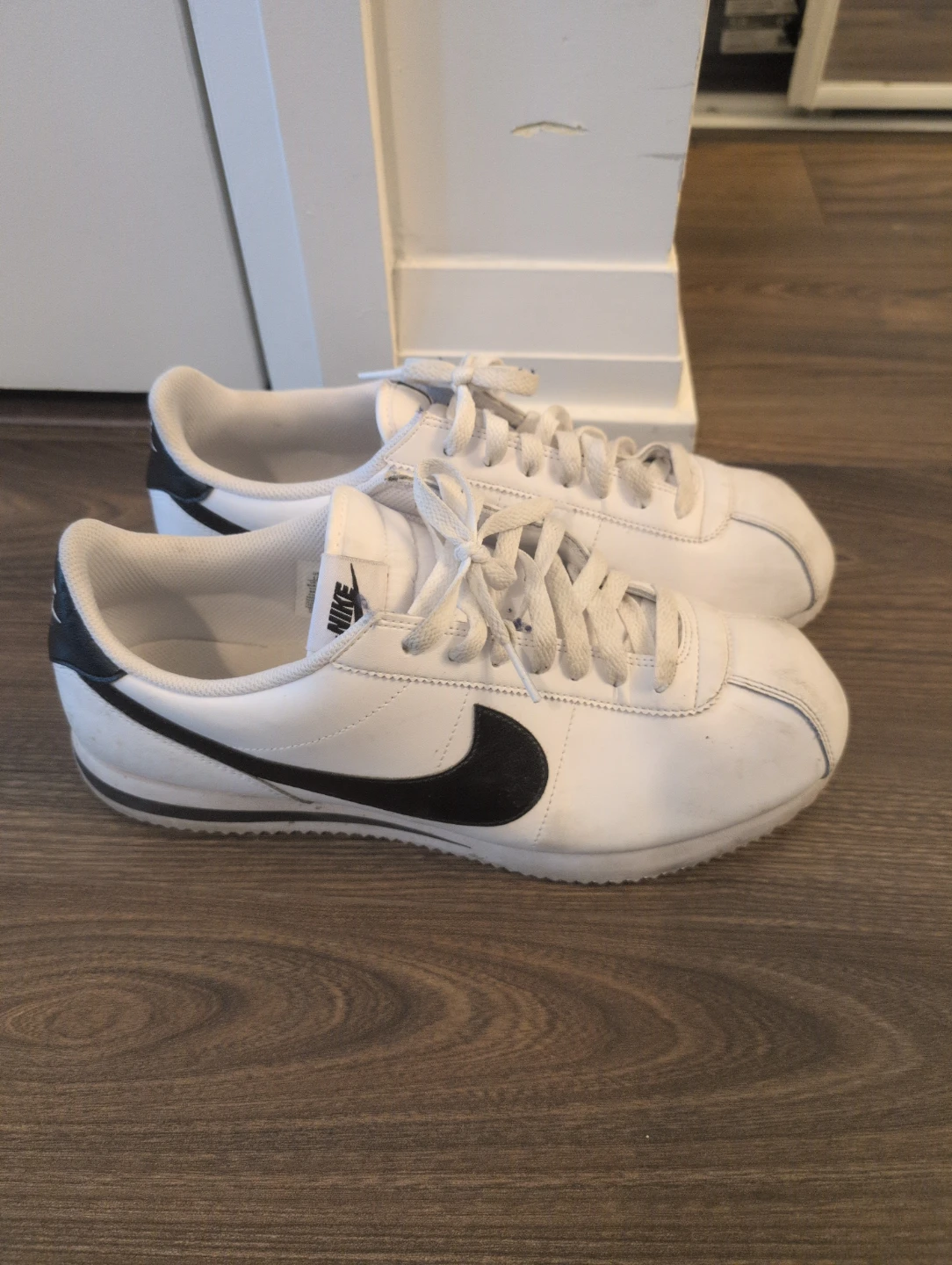 Nike Cortez White/Black Sneakers - US men's Size 12