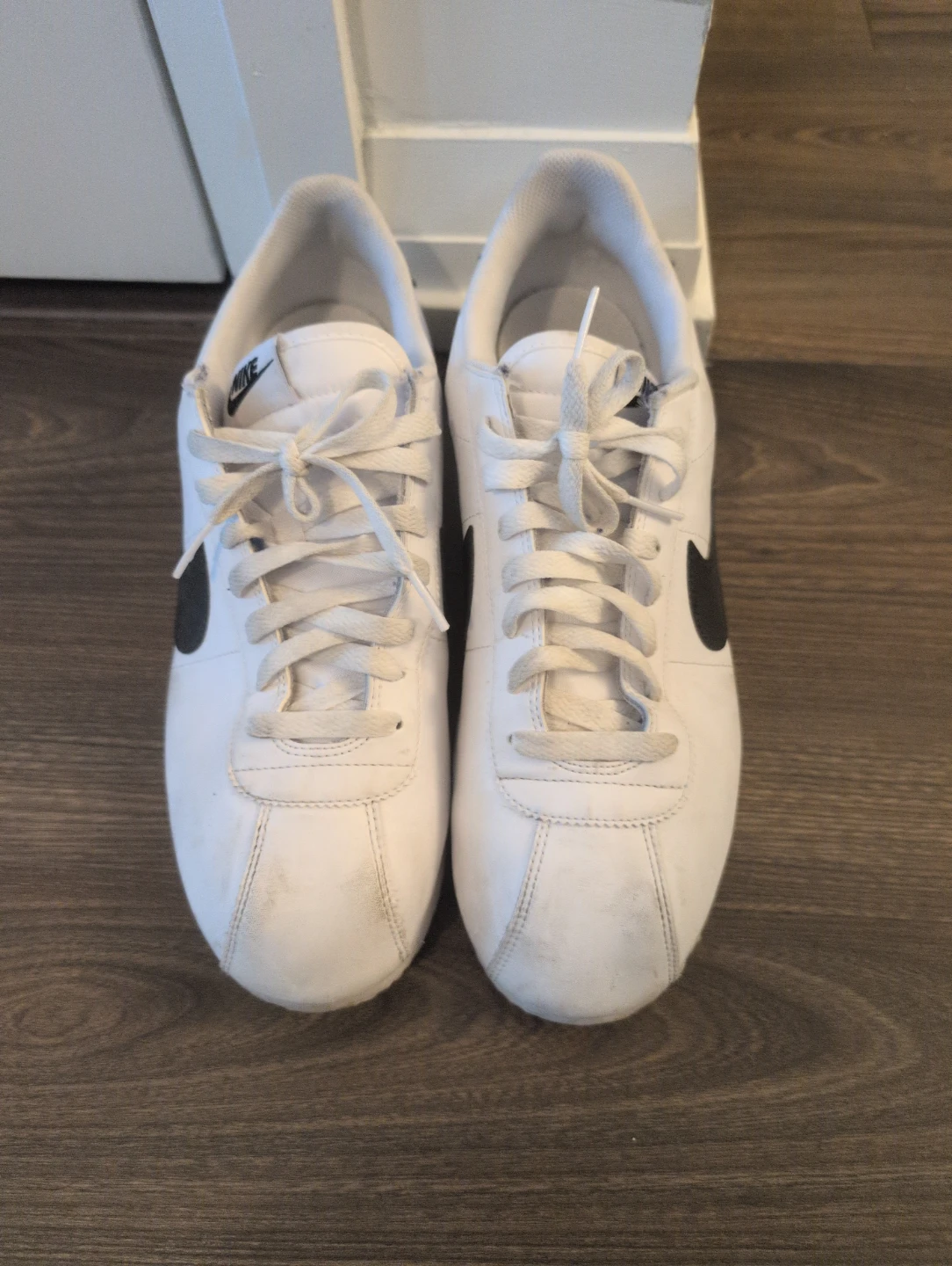 Nike Cortez White/Black Sneakers - US men's Size 12 - photo 2