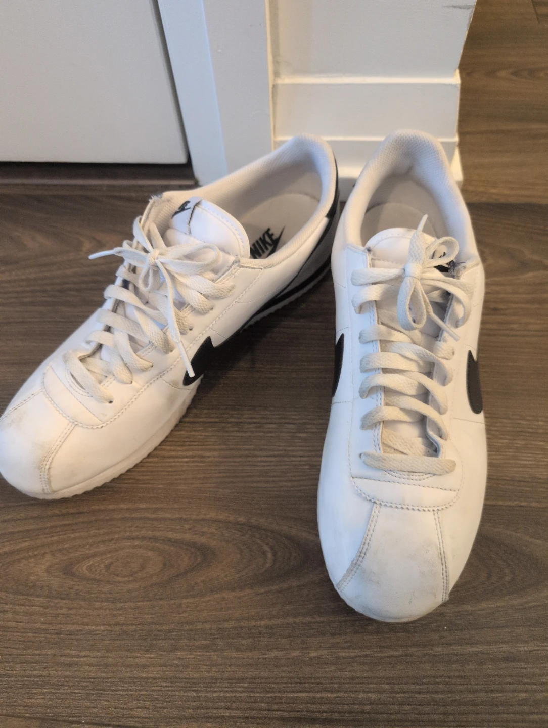 Nike Cortez White/Black Sneakers - US men's Size 12 - photo 4