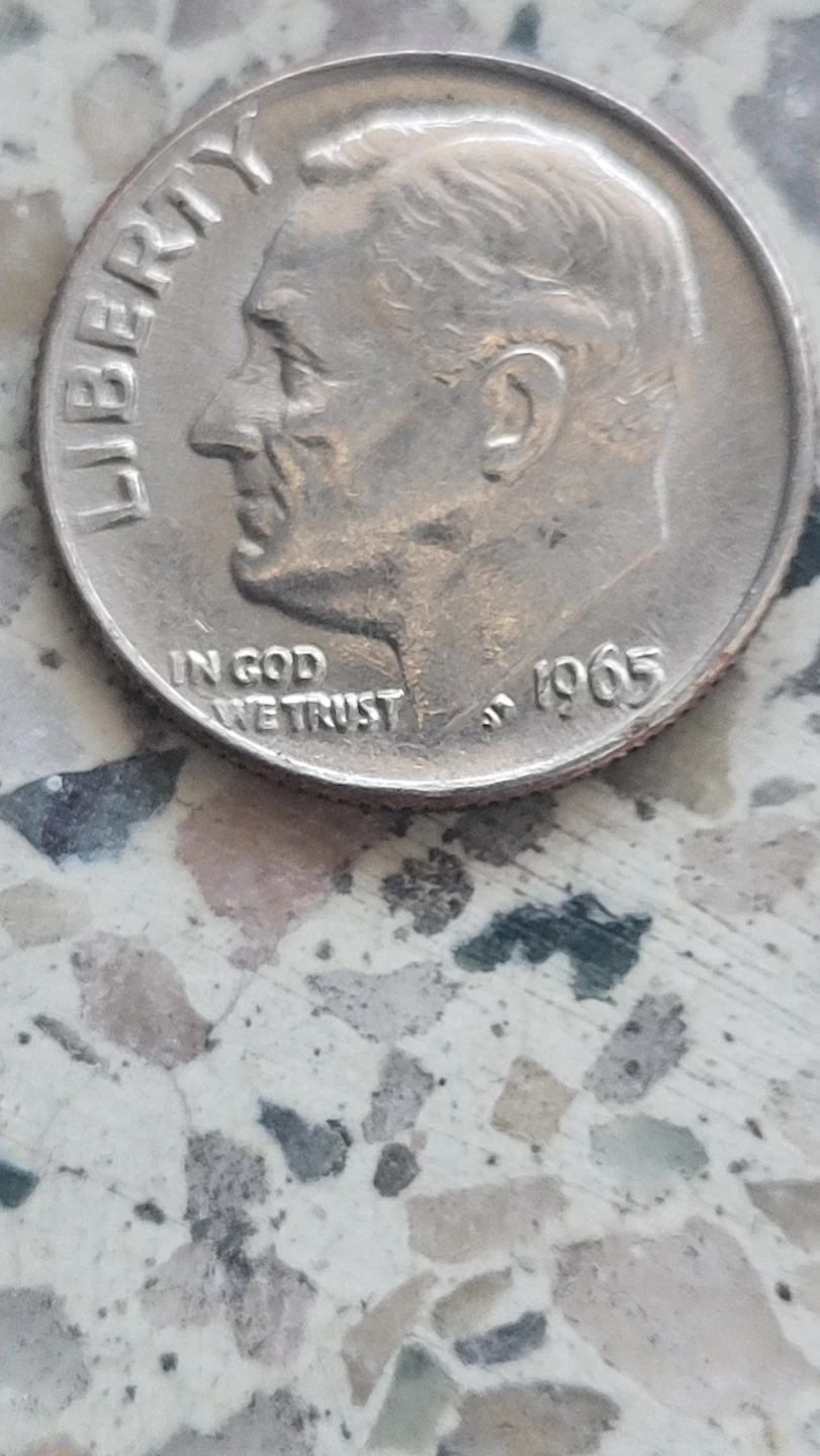 1965 United States Dime Coin