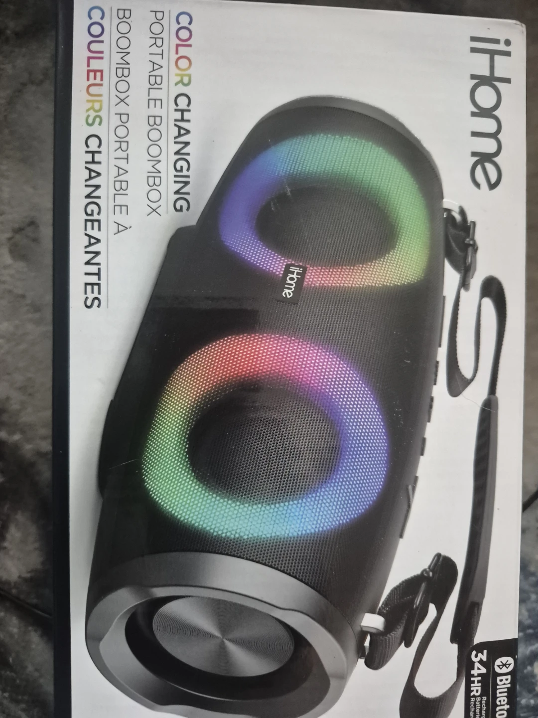 iHome Color Changing Portable Boombox