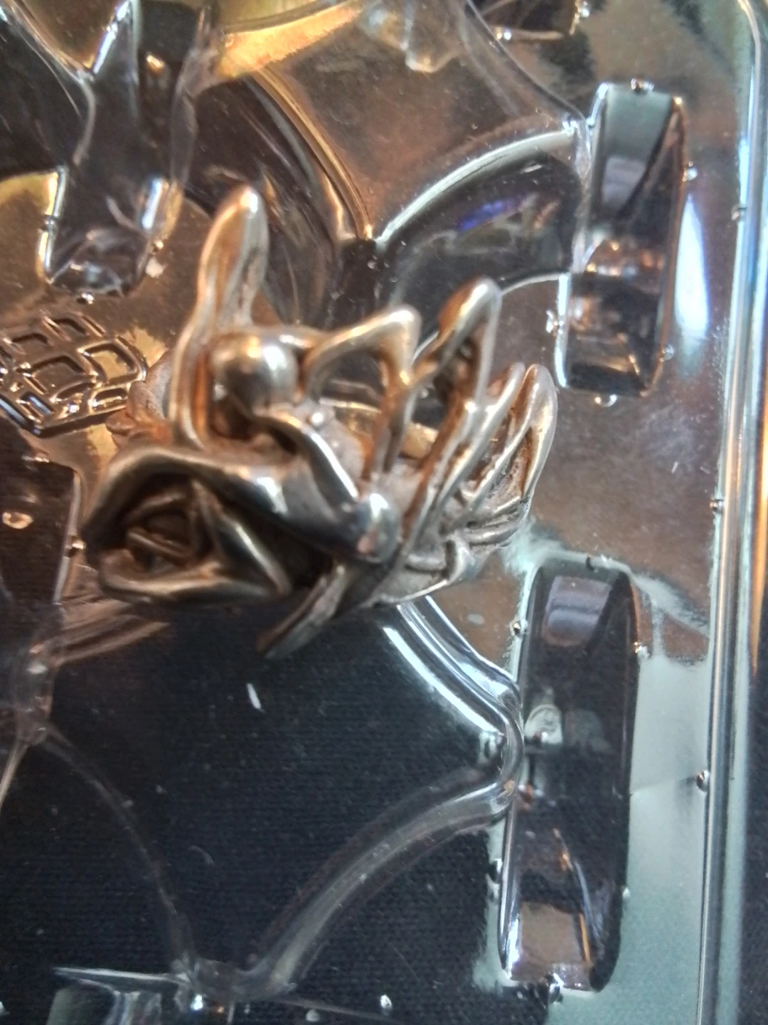 Unique Brutalist Sterling Silver Ring - photo 4