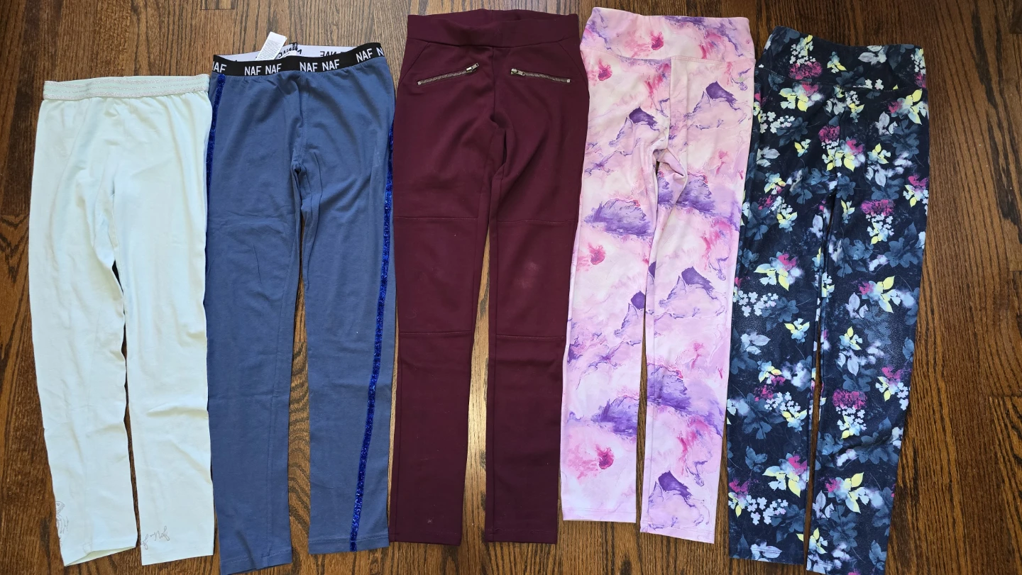 Free Bundle of 4 Girls' Leggings 10-12Y