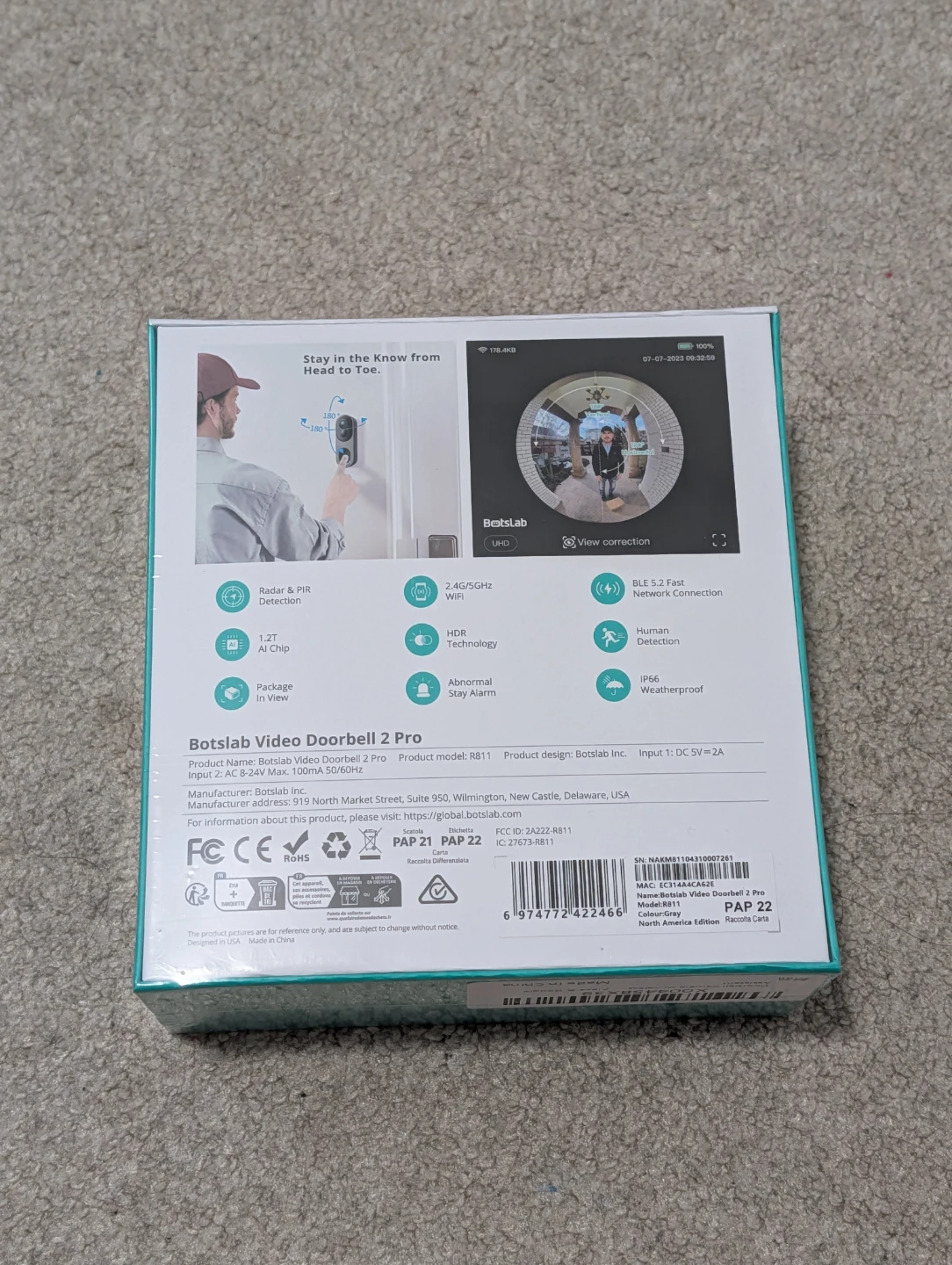 Botslab Video Doorbell 2 Pro R811 - photo 2