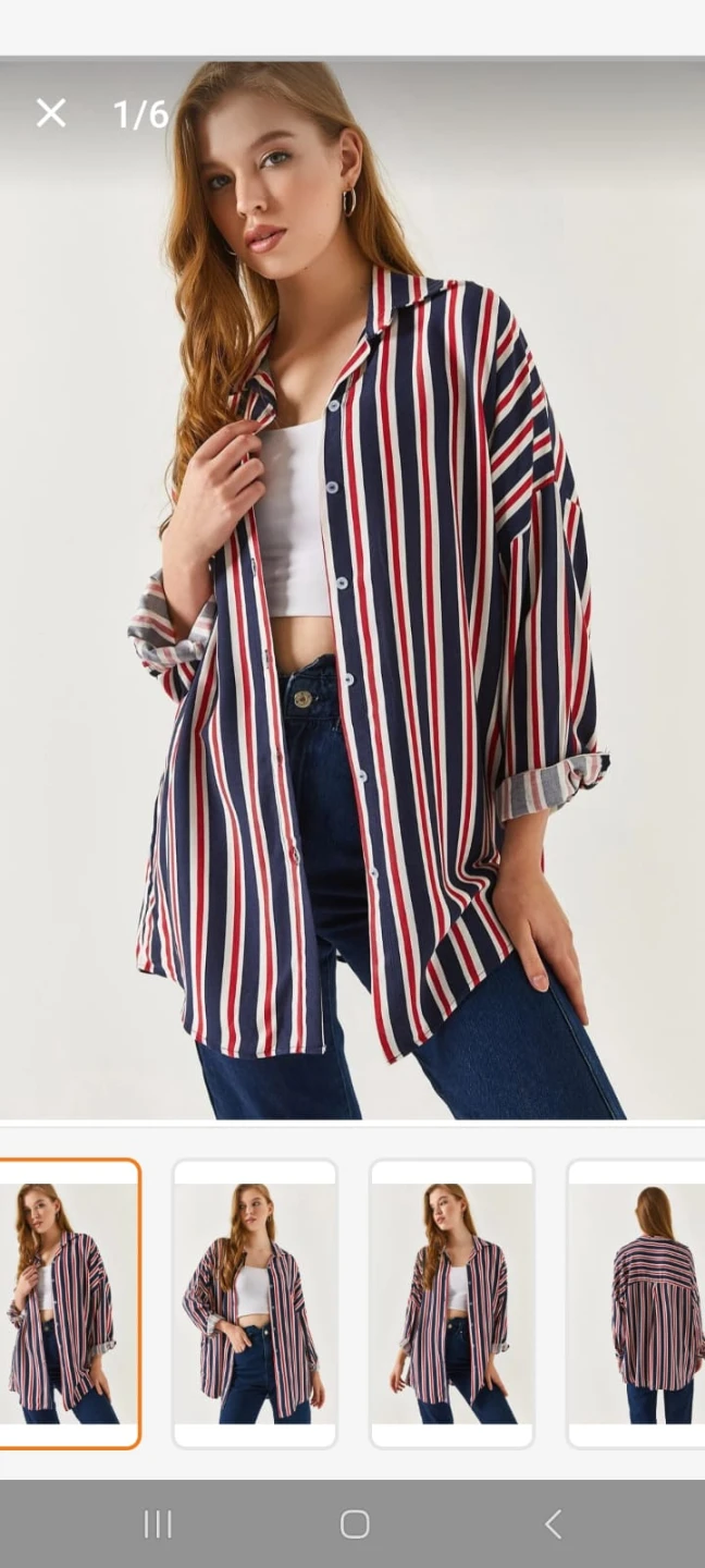 Striped Button-Up Shirt