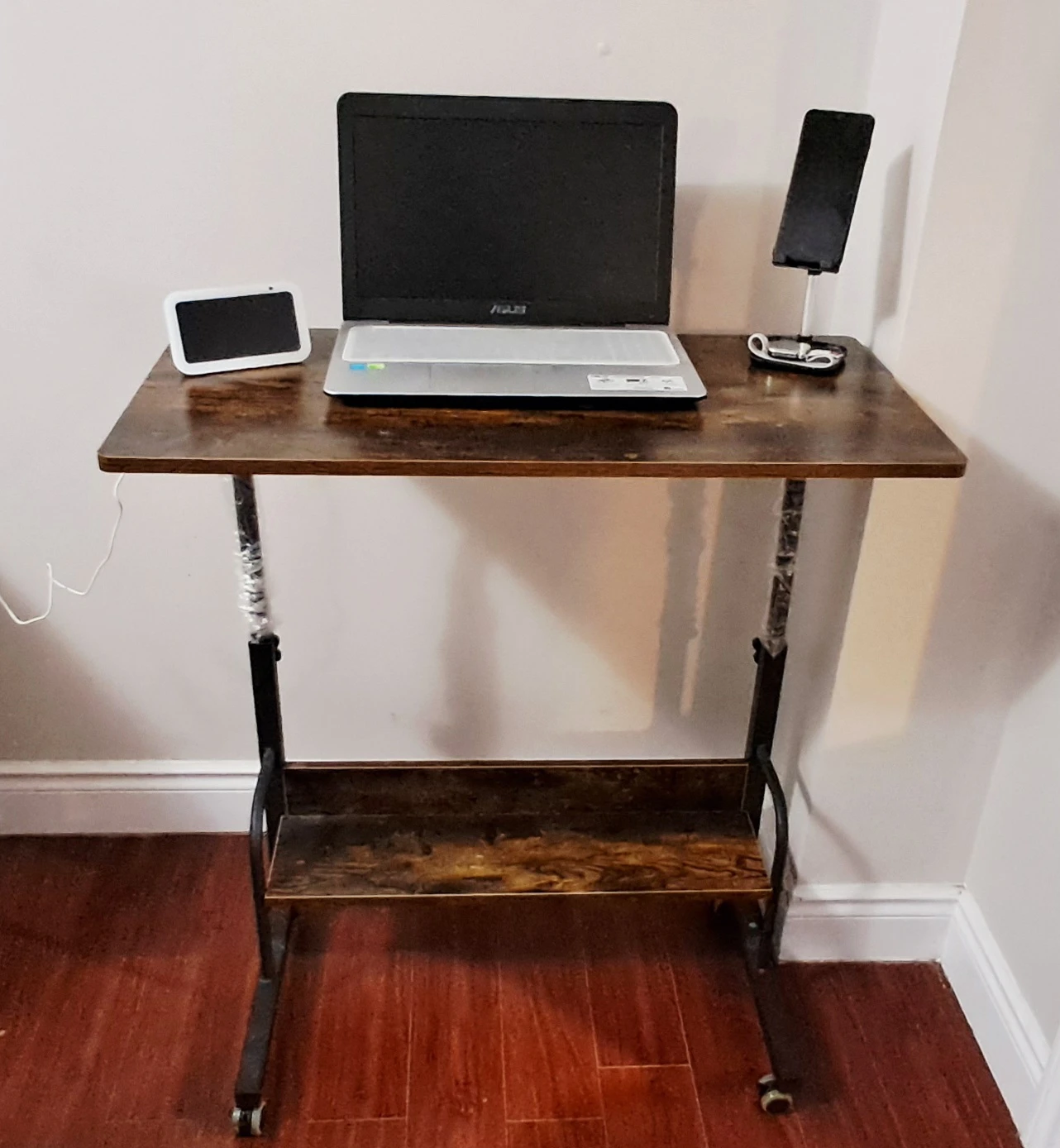 Adjustable Height Rolling Laptop Desk