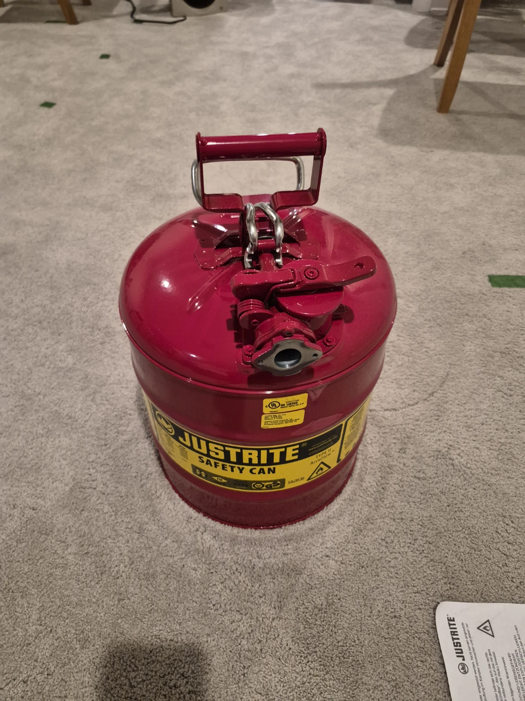 Justrite Safety Can