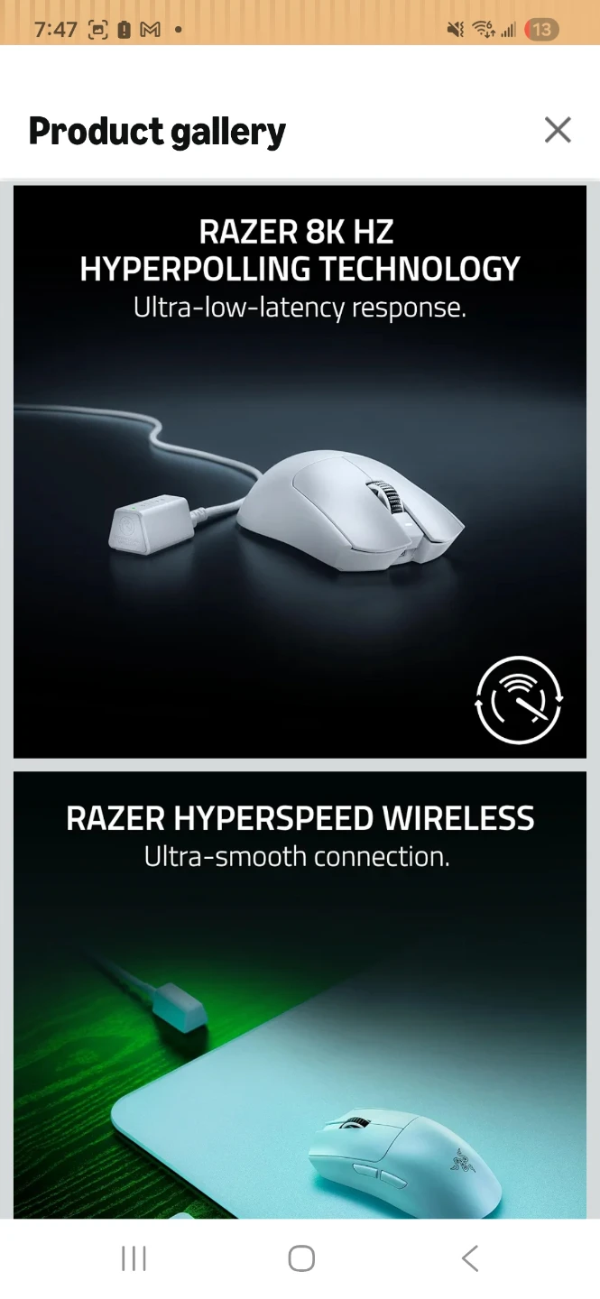 Razer Viper V2 Pro White Wireless Gaming Mouse