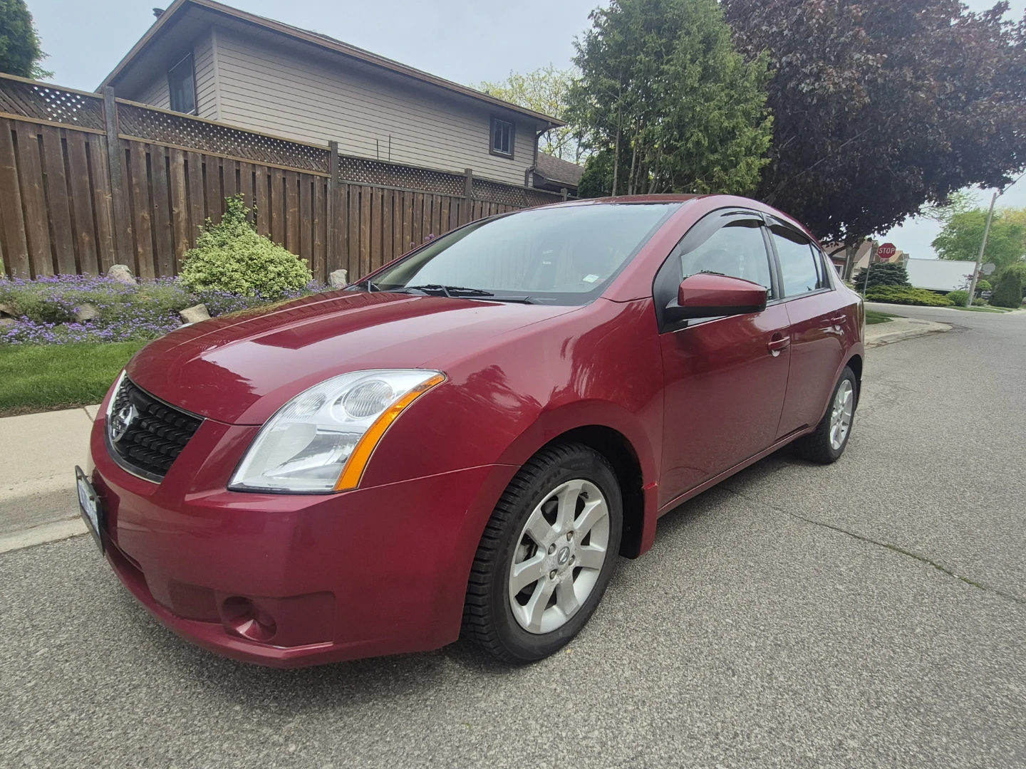 Red Nissan Sentra Sedan