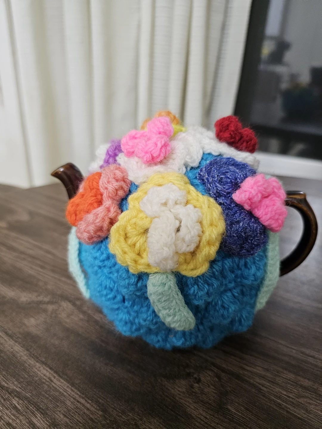 Nostalgic Brown Betty Teapot with hand knit tea cosy - photo 2