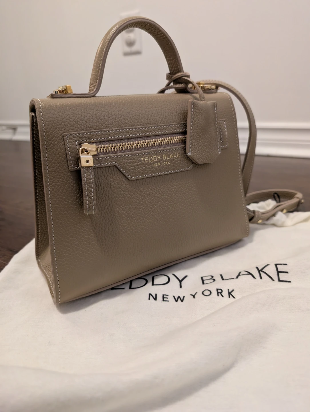 Teddy Blake New York Beige Leather Top Handle Bag - photo 2