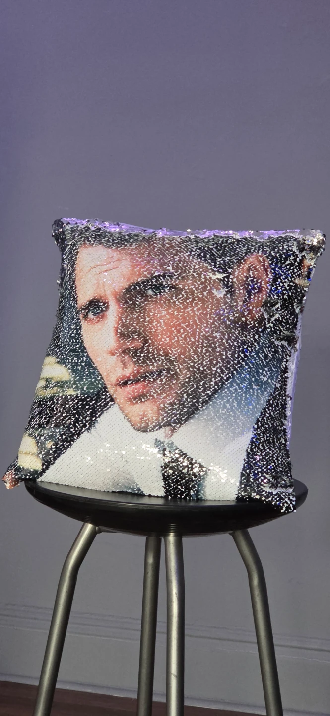 Henry Cavill Sequin Mermaid Pillow
