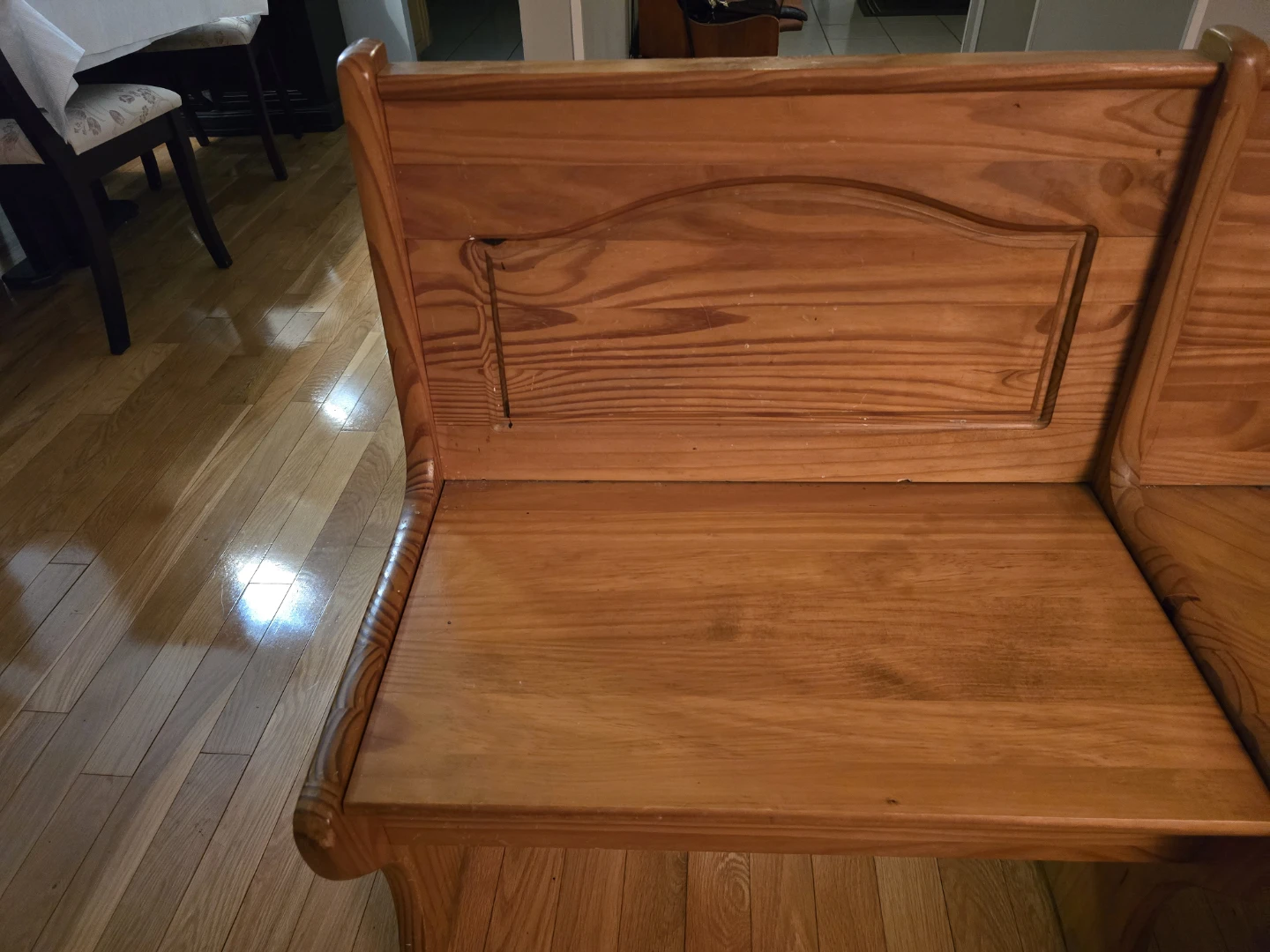 Corner Booth Bench Seat - Solid Wood - photo 4