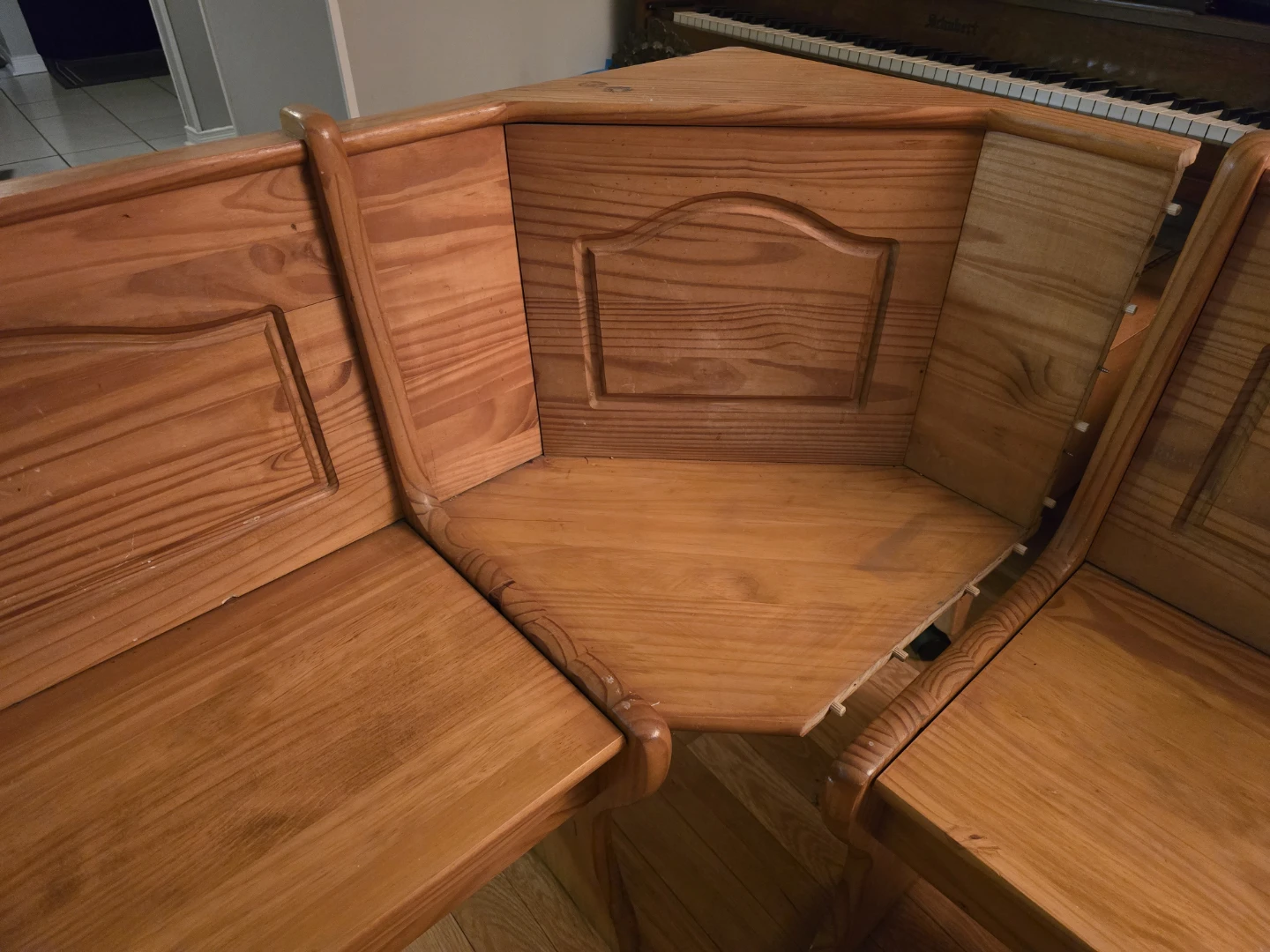 Corner Booth Bench Seat - Solid Wood - photo 5