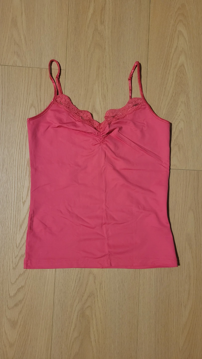RW & CO. Pink Camisole with Lace Trim - P/S