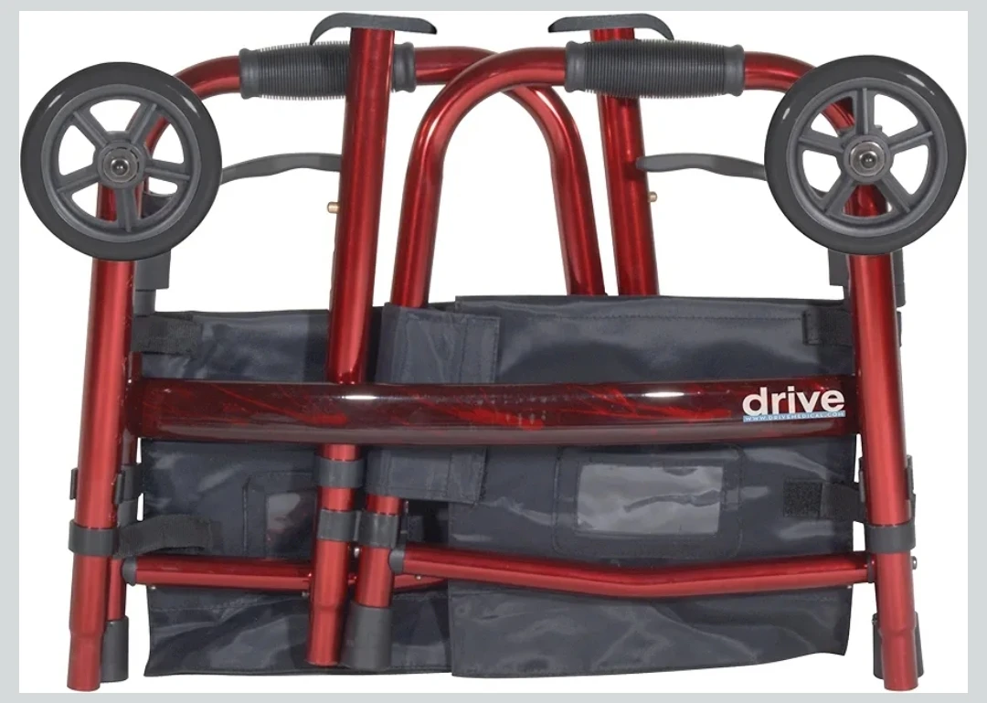 Drive Medical Folding Walker with Wheels