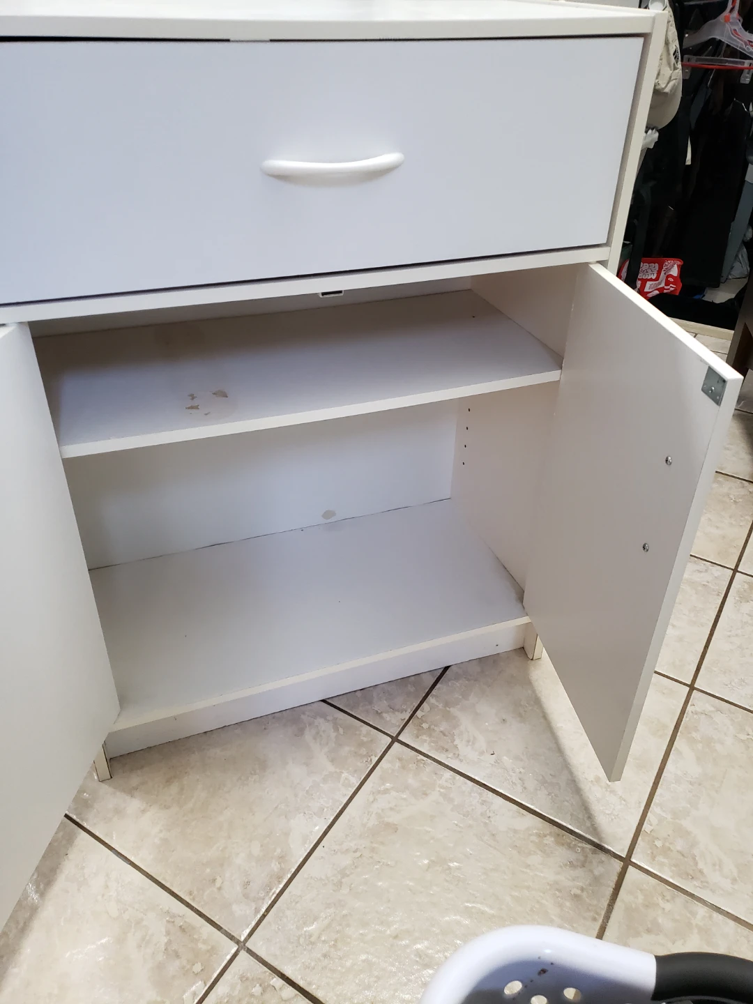 White Storage Cabinet - photo 2