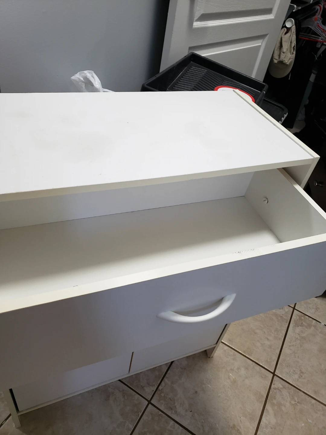 White Storage Cabinet - photo 3