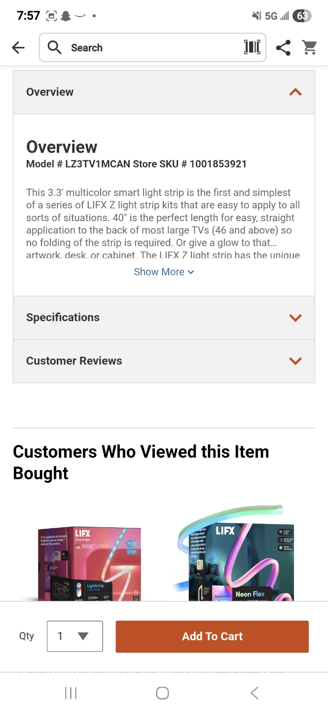 LIFX  Smart Multi-Color  LED Strip Light Kit - photo 4