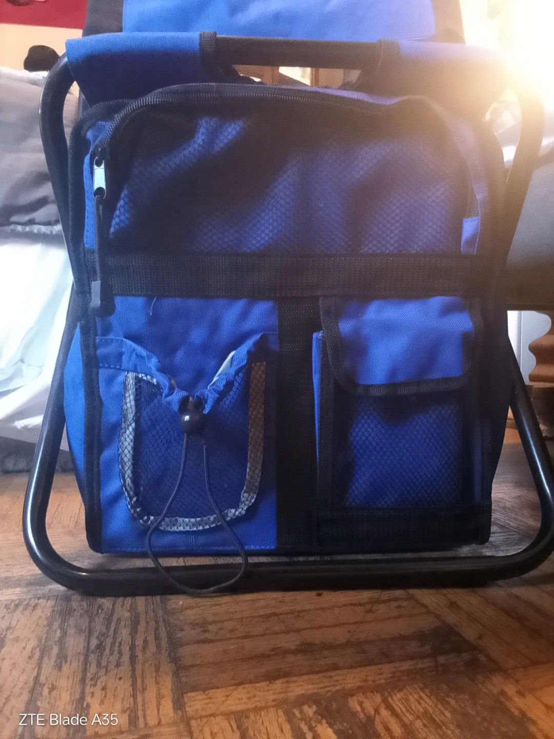 Blue Folding Camping Chair with Storage Bag - photo 5