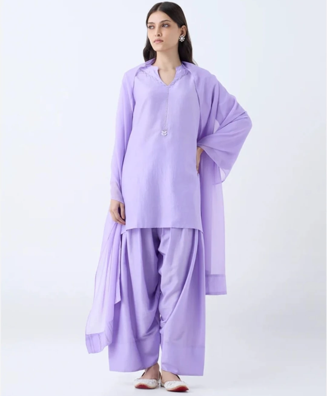 Lilac 3-Piece Shalwar Kameez Set