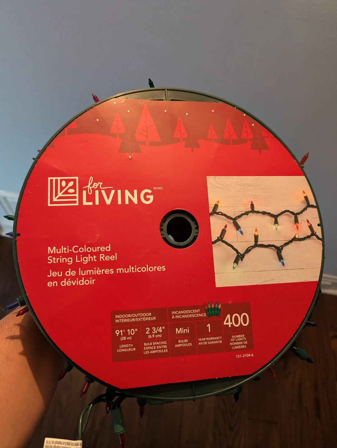 For Living Multi-Coloured String Light Reel