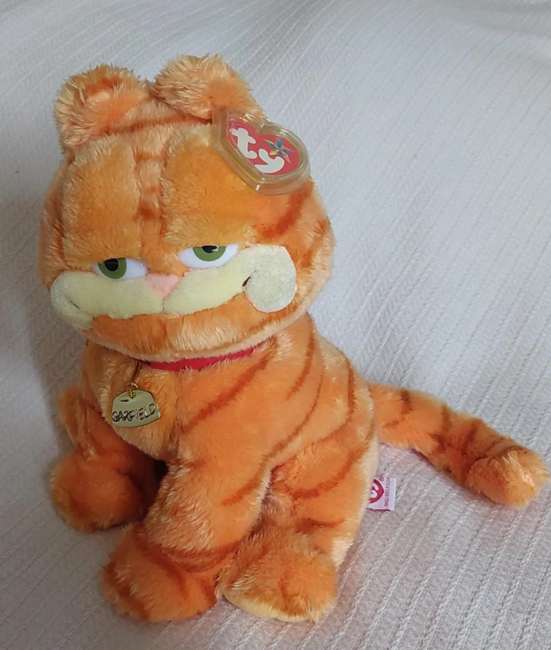 Ty Beanie Babies Garfield Plush (Beanie buddy size)