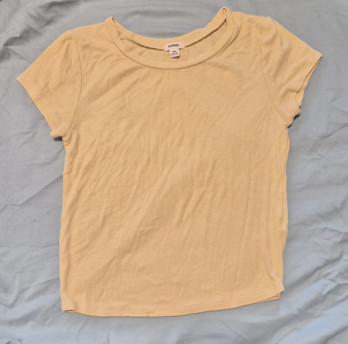 Garage ribbed baby tee