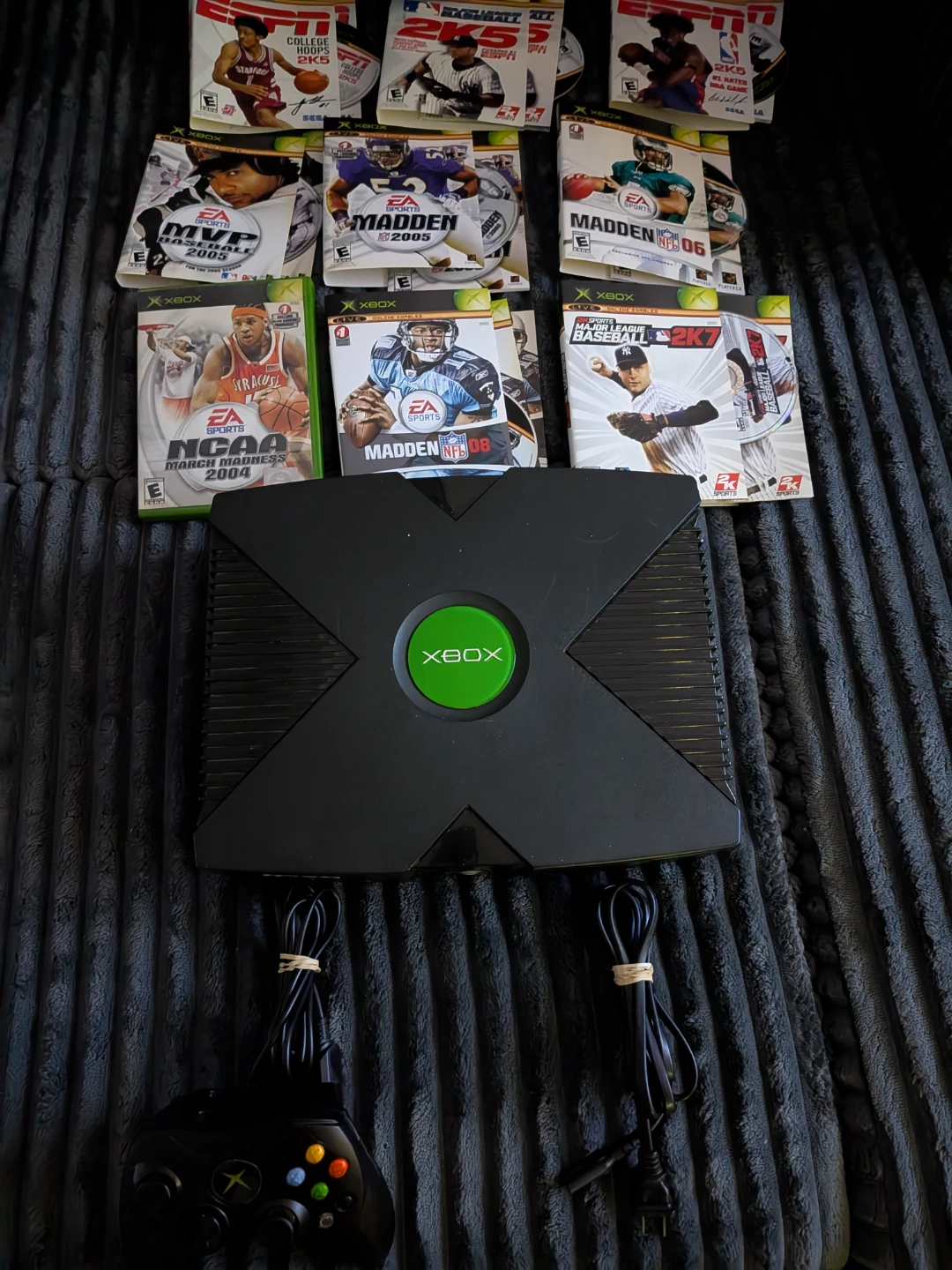 Original Xbox Console with Controller and Games