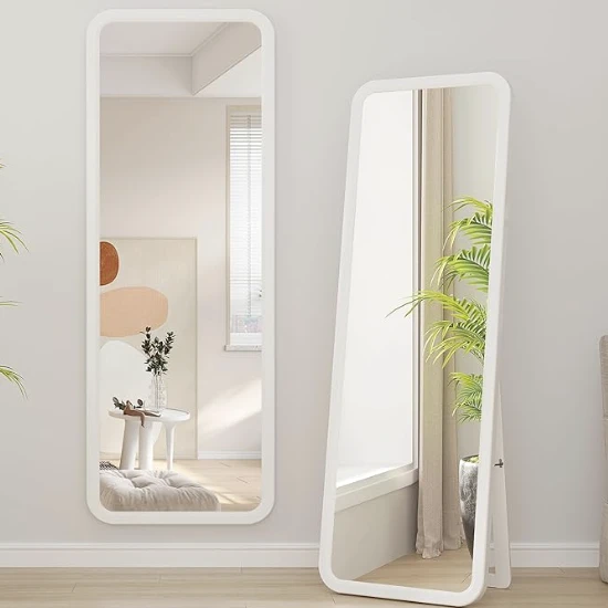 Wooden full length mirror